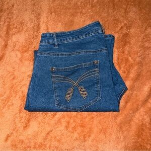 Ellos - Women's Bootcut Jeans- Size 16 - Dark Wash